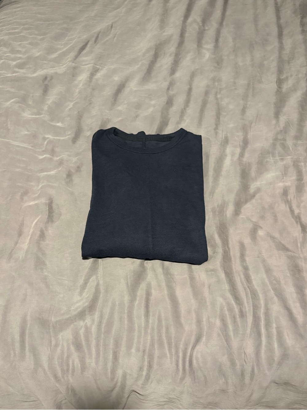 rag & bone Men's Long Sleeve Crewneck Tee in Navy